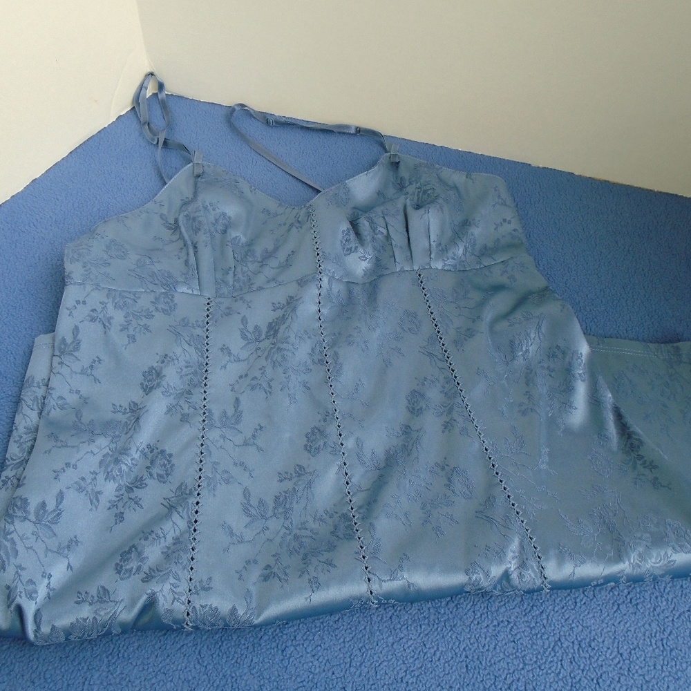 Victoria's Secret Lingerie Tie Night Gown Blue